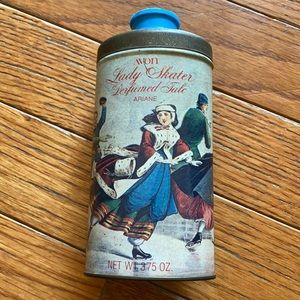 Antique Avon Lady Skater Perfumed Talc